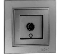 TV розетка конц. с экраном Mono Electric DESPINA антрацит 102-242405-138