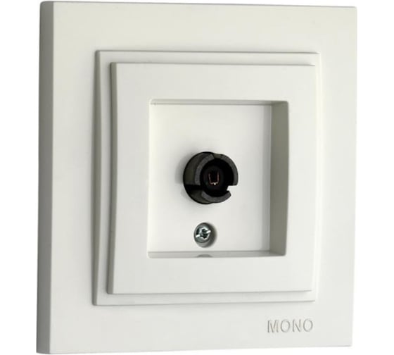 TV розетка конц. с экраном Mono Electric DESPINA жемчуг 102-252505-138