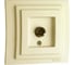 TV розетка конц. с экраном Mono Electric LARISA крем 103-171705-138 1