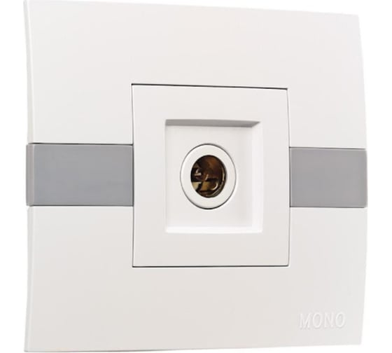 TV розетка конц. с экраном Mono Electric ECO комплект, белый 101-010104-128