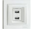 2-я USB розетка Mono Electric DESPINA зарядка, крем 102-170005-178 1