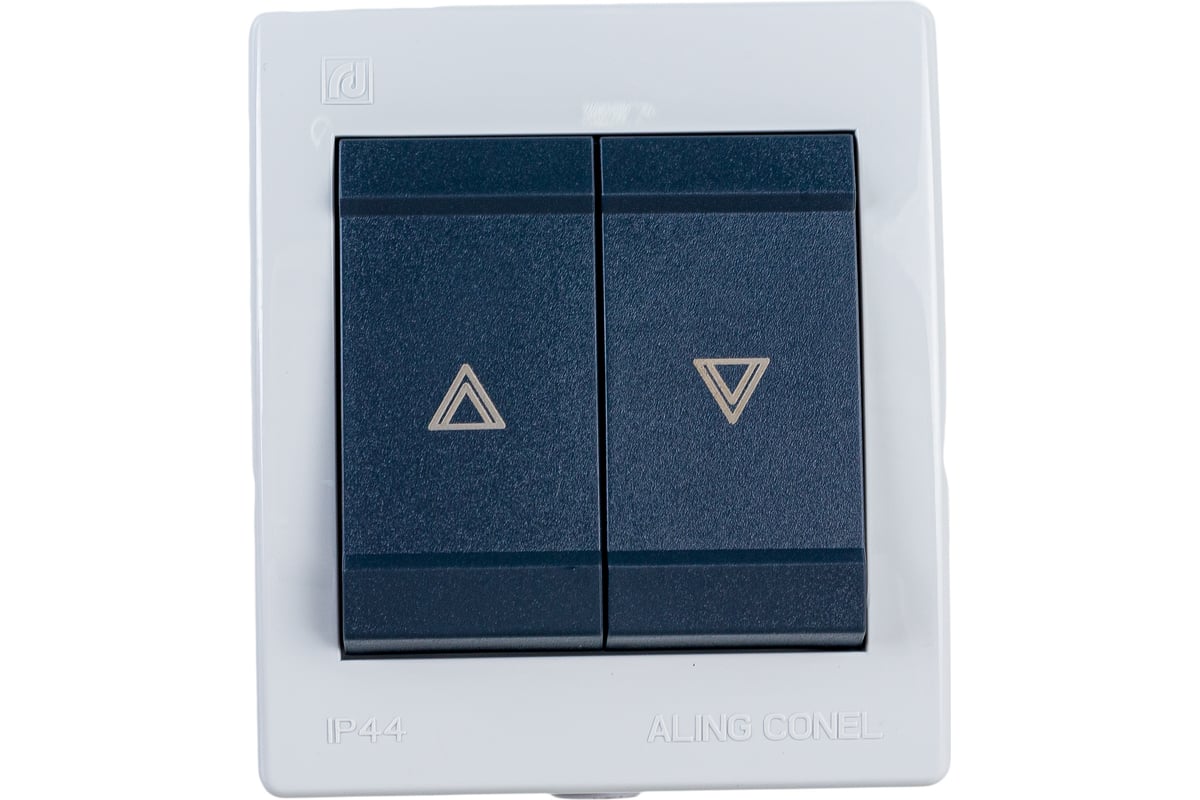 Кнопка выключателя управления жалюзи Aling-conel POWER IP44 10AX 250В ...