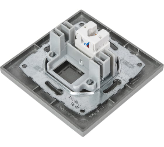 Компьютерная розетка Mono Electric DESPINA Rj45 Cat6 антрацит 102-242405-125