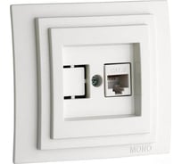 Компьютерная розетка Mono Electric DESPINA Rj45 Cat6 жемчуг 102-252505-125