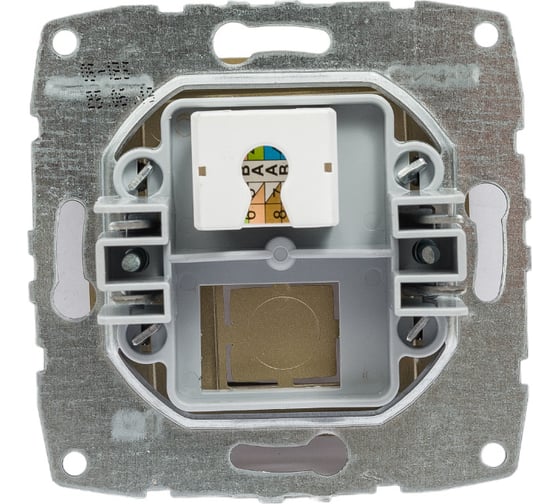 Механизм компьютерной розетки Mono Electric Rj45, Cat6, L/D, титан 500-002205-125