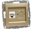 Механизм компьютерной розетки Mono Electric Rj45, Cat6, L/D, титан 500-002205-125 1