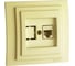 Компьютерная розетка Mono Electric LARISA Rj45, Cat6, крем 103-171705-125 1