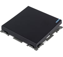 Одноклавишный выключатель CGSS черный Практика PL-W101-BCM