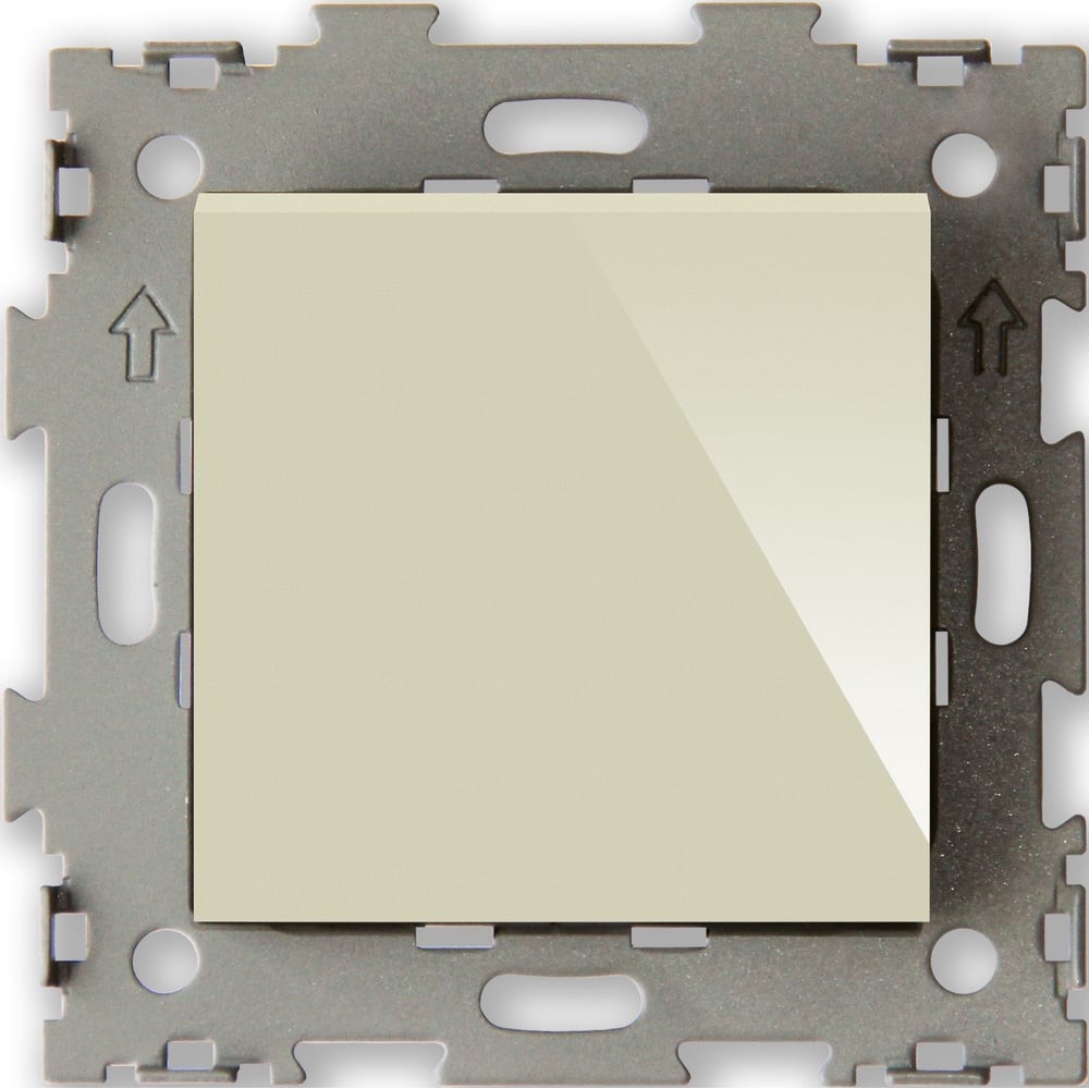 Одноклавишный выключатель CGSS бежевый Эстетика GL-W101-BGG - выгодная ...