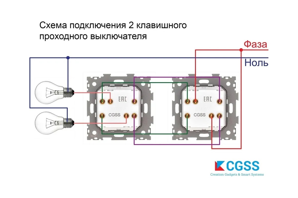 Двухклавишный проходной переключатель CGSS, бежевый Практика PL-W102-PBGG -  выгодная цена, отзывы, характеристики, фото - купить в Москве и РФ