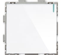 Одноклавишный проходной переключатель CGSS, белый "Практика" PL-W101-PWCG