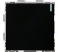 Одноклавишный проходной переключатель CGSS, черный Практика PL-W101-PBCM