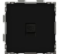 Телефонная розетка CGSS RJ11 черная Практика PL-W201T-BCM
