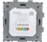 Компьютерная розетка CGSS RJ45 кат. 5e одинарная, черная Практика PL-W201C-BCM 3