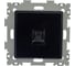 Компьютерная розетка CGSS RJ45 кат. 5e одинарная, черная Эстетика GL-W201C-BCG 2