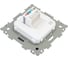 Компьютерная розетка CGSS RJ45 кат. 5e одинарная, черная Эстетика GL-W201C-BCG 4