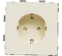 Электрическая розетка с заземлением CGSS 16А бежевая Практика PL-W160A-BGG