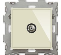 Телевизионная розетка CGSS бежевая Эстетика GL-W201V-BGG