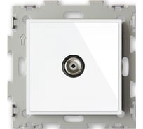 Телевизионная розетка CGSS белая Эстетика GL-W201V-WCG