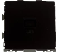 USB розетка CGSS 2.1А черная Практика PL-W201U-BCM