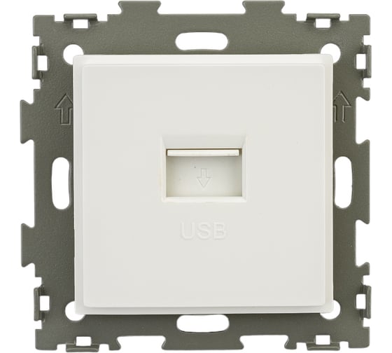 USB розетка CGSS 2.1А белая Эстетика GL-W201U-WCG