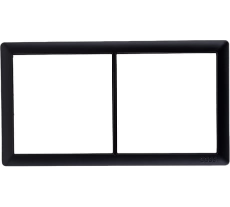 Двухпостовая рамка CGSS горизонтальная/вертикальная, черная Практика PL-P102-BCM