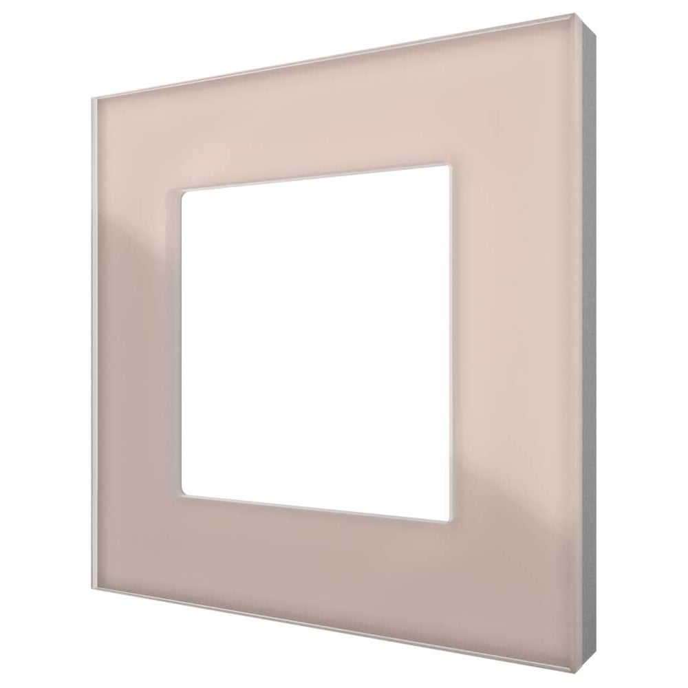 Однопостовая рамка CGSS стеклянная, светло-дымчатая "Эстетика" GL-P101 ...