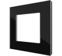 Однопостовая рамка CGSS стеклянная, черная Эстетика GL-P101-BCG