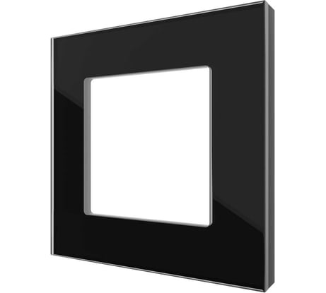 Однопостовая рамка CGSS стеклянная, черная Эстетика GL-P101-BCG