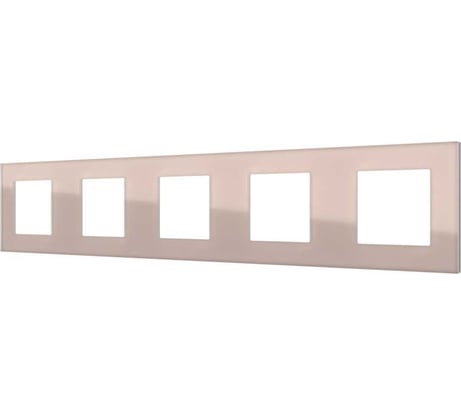 Пятипостовая рамка CGSS стеклянная, светло-дымчатая Эстетика GL-P105-LSG