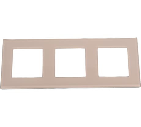 Трехпостовая рамка CGSS стеклянная, светло-дымчатая Эстетика GL-P103-LSG