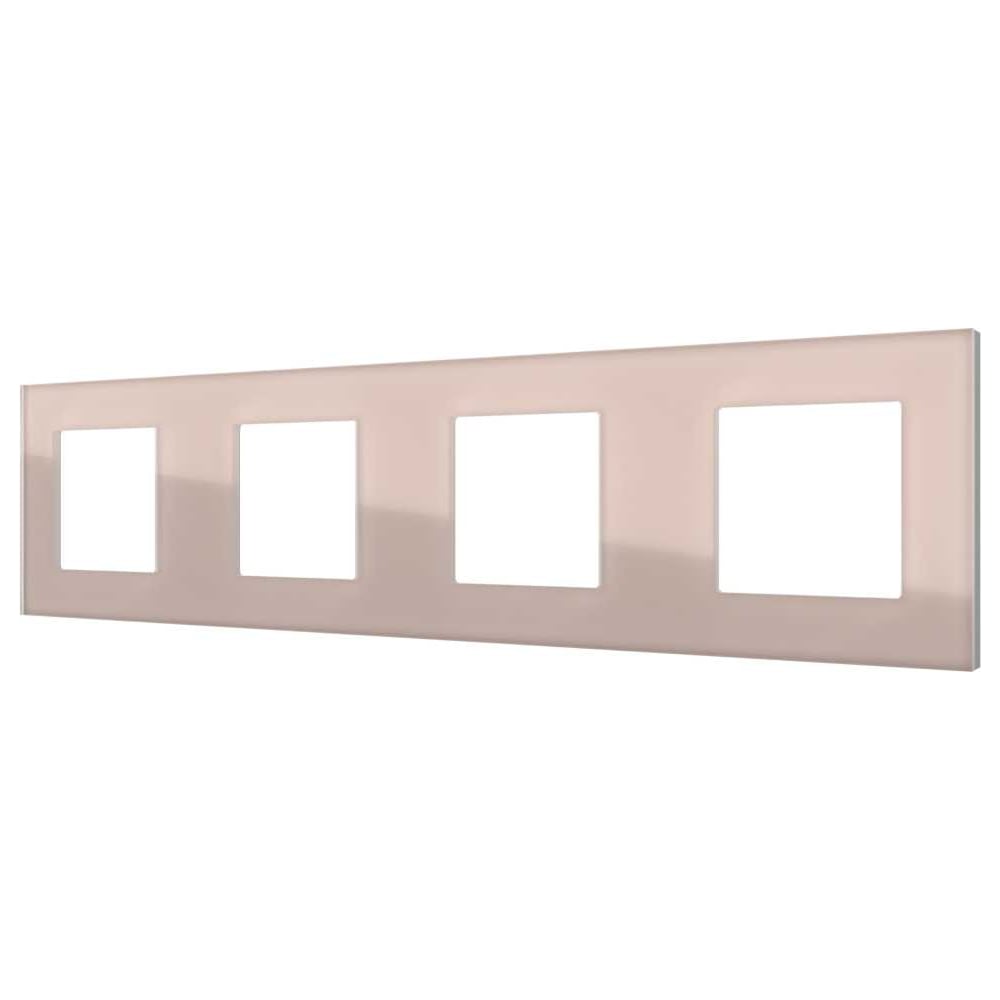 Четырехпостовая рамка CGSS стеклянная, светло-дымчатая Эстетика GL-P104 ...