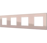 Четырехпостовая рамка CGSS стеклянная, светло-дымчатая Эстетика GL-P104-LSG