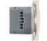 Розетка 1-местная з/ш с/з 16А USBType C (механизм), 250В, 20W, се STEKKER 50360 3