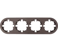 Рамка 4-ая б/вст круглая Lezard OSEN шоколад 744-7300-149