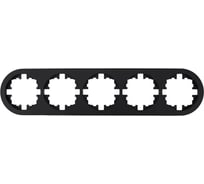 Рамка 5-а б/вст круглая Lezard OSEN чёрный бархат 744-4200-150