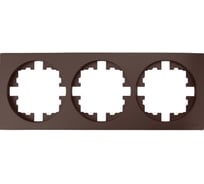 Рамка 3-ая б/вст шоколад Lezard OSEN 743-7300-148