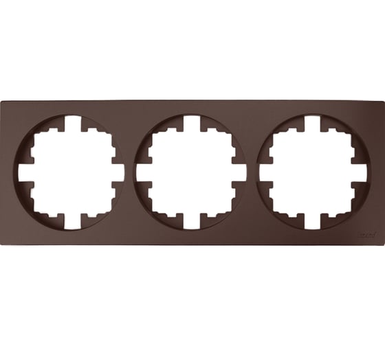 Рамка 3-ая б/вст шоколад Lezard OSEN 743-7300-148