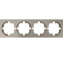 Рамка 4-ая б/вст Lezard OSEN титан 743-3700-149