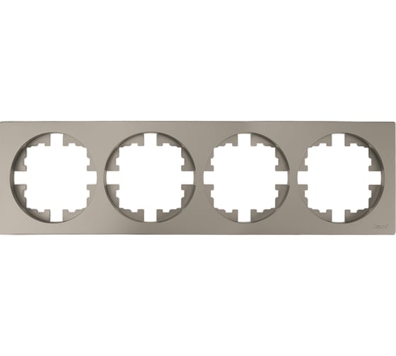 Рамка 4-ая б/вст Lezard OSEN титан 743-3700-149