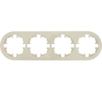 Рамка 4-ая б/вст круглая Lezard OSEN слоновая кость 744-9000-149