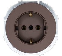 Розетка с/з ПБТ (упаковка 10 шт) Lezard OSEN шоколад 743-7388-122B