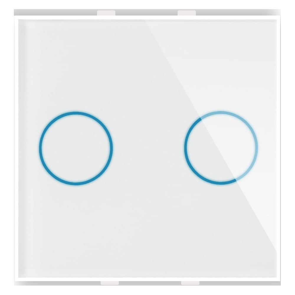 Панель сенсорного выключателя в рамку CGSS белая Эстетика 50х50 GL-PN02 ...