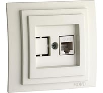 Компьютерная розетка Mono Electric LARISA Rj45, Cat6, белый 103-191905-125