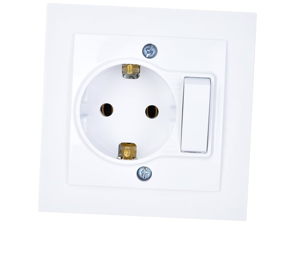 Мебельная розетка Mono Electric белый 170-010002-008