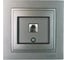 Телефонная розетка Mono Electric DESPINA Rj45, Cat3, антрацит 102-242405-124 1
