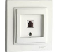 Телефонная розетка Mono Electric DESPINA Rj45, Cat3, жемчуг 102-252505-124