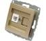 Механизм телефонной розетки Mono Electric Rj45, Cat3, L/D, титан 500-002225-124 1