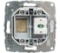 Механизм телефонной розетки Mono Electric Rj45, Cat3, L/D, титан 500-002225-124 4