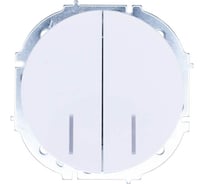 Выключатель двойной с подсветкой белый Lezard OSEN 743-0288-112